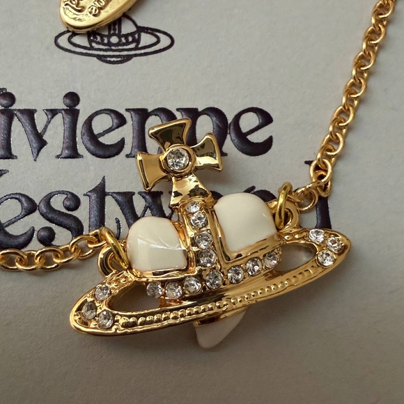 Vivienne Westwood Gold and Silver Orb Bracelet - Picture 3 of 4